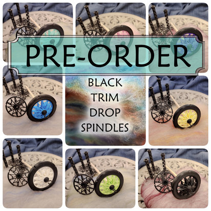 { PRE-ORDER } Black Trim Drop Spindle